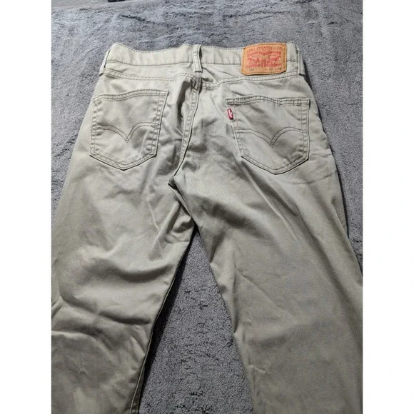 Levi's 511 Slim Straight Men's Pants Size 30x32 Khaki - Picture 11 of 12